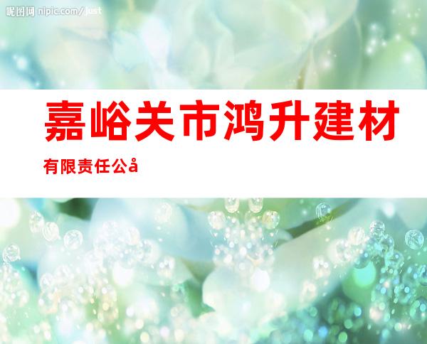 嘉峪关市鸿升建材有限责任公司
